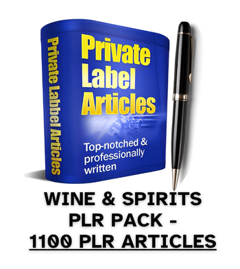 Wine & Spirits PLR Article Pack - 1100 PLR Articles