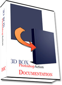 3D Photoshop Box Action eBook