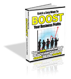 Quick and Easy Ways To Boost Your Business Profits eBook