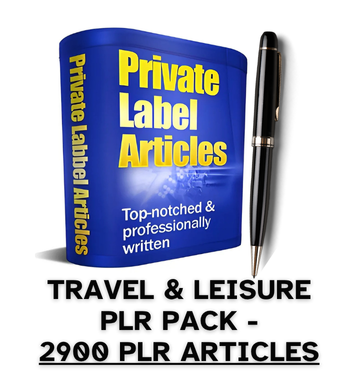Travel & Leisure PLR Article Pack - 2900 PLR Articles